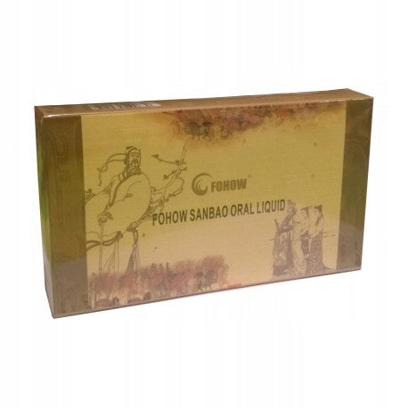 Fohow SANBAO Oral Liquid -Elixir Three Gems Cordyceps Linchzhi 4 x 30ml Manufacturer code 19104111