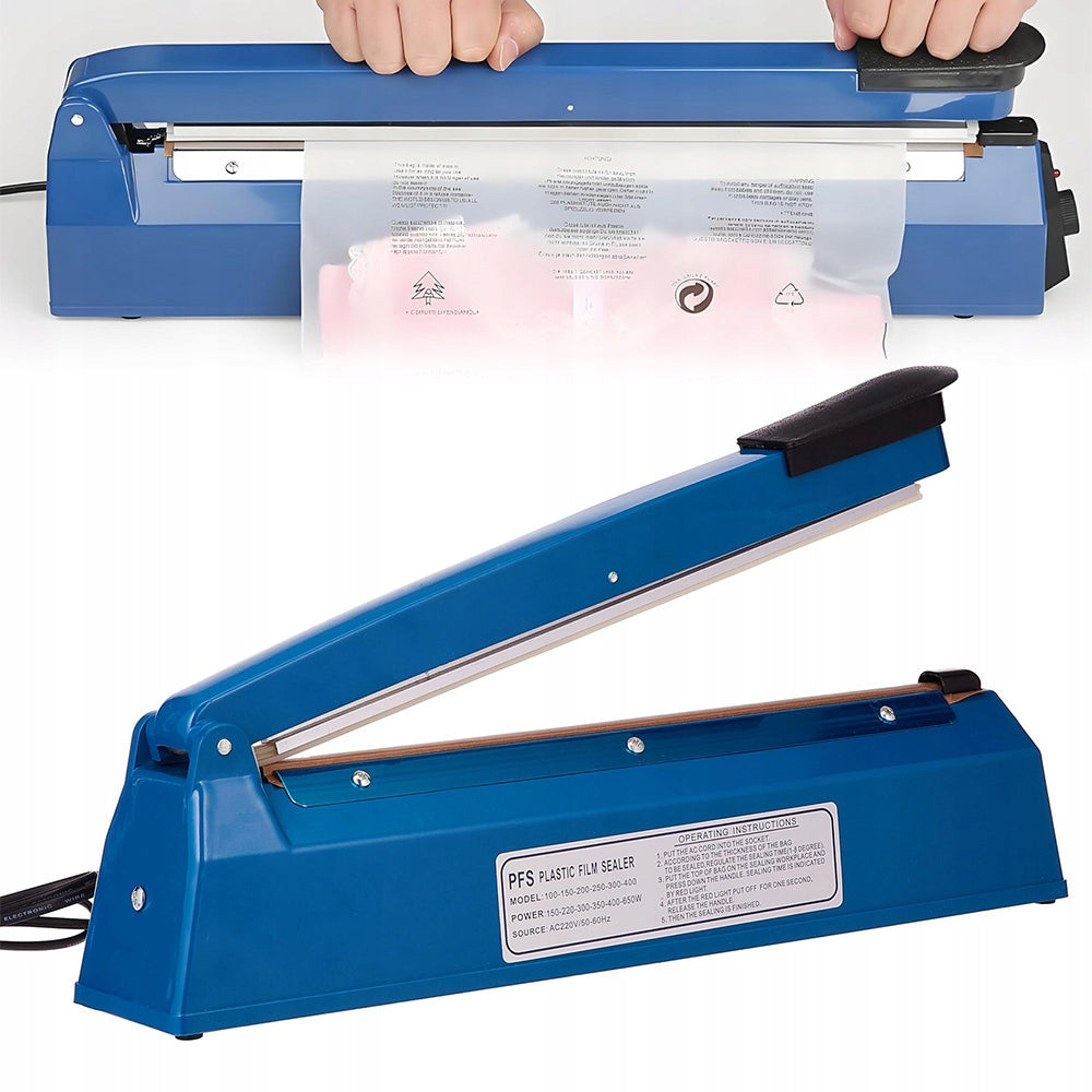 Foil Welding Machine Manual Packing Machine 300mm Adjustable Blue
