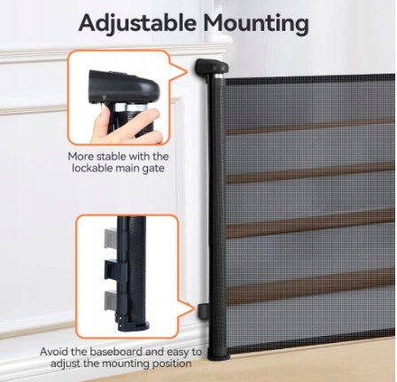 Fold-out gate for a child, dog, cat 136 cm Product height 87 cm