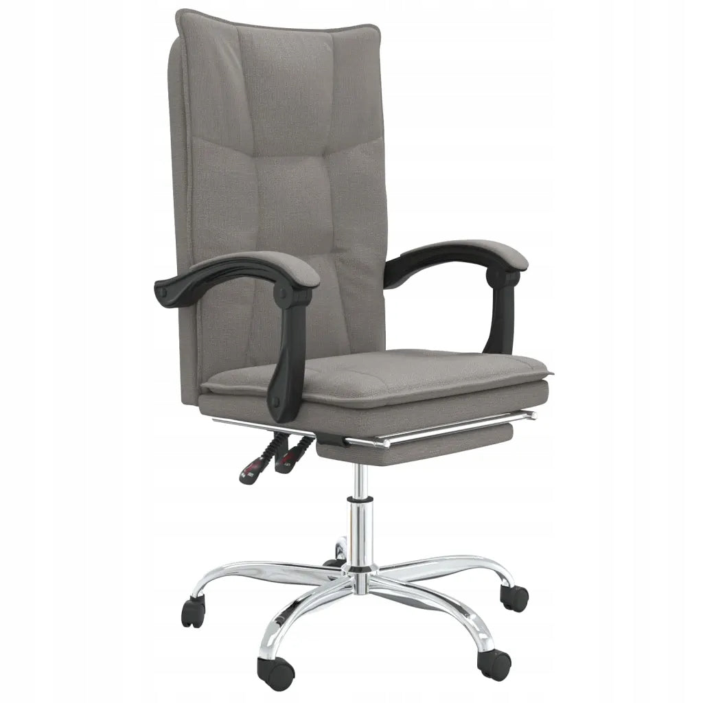 Fold-out office chair, taupe color, fabric upholstered Brand no brand