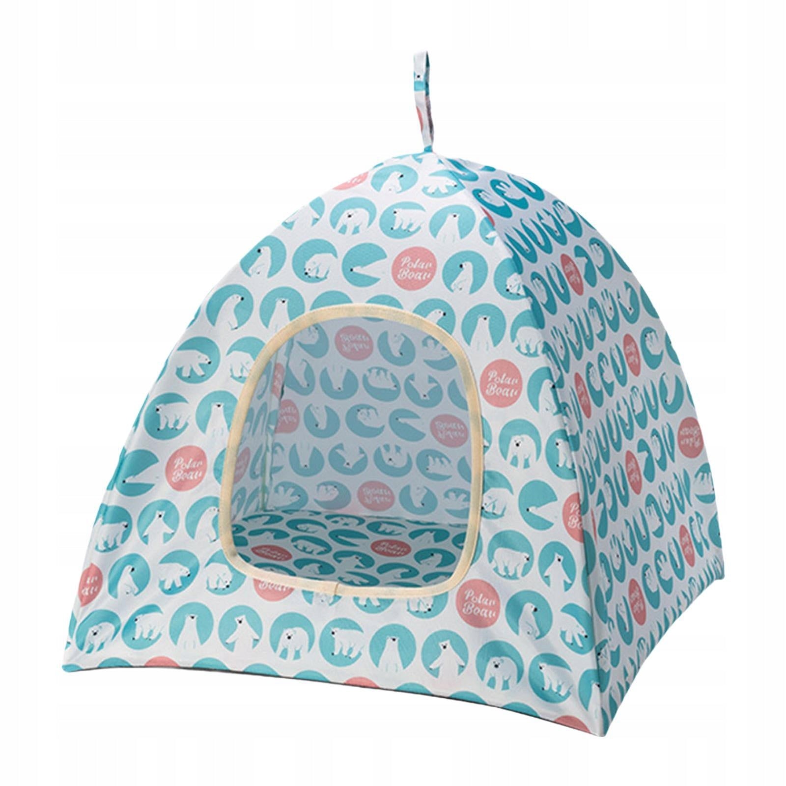 Foldable Cat Tent Portable Summer Semi Enclosed Rest and Play S Blue Manufacturer code 00264069330
