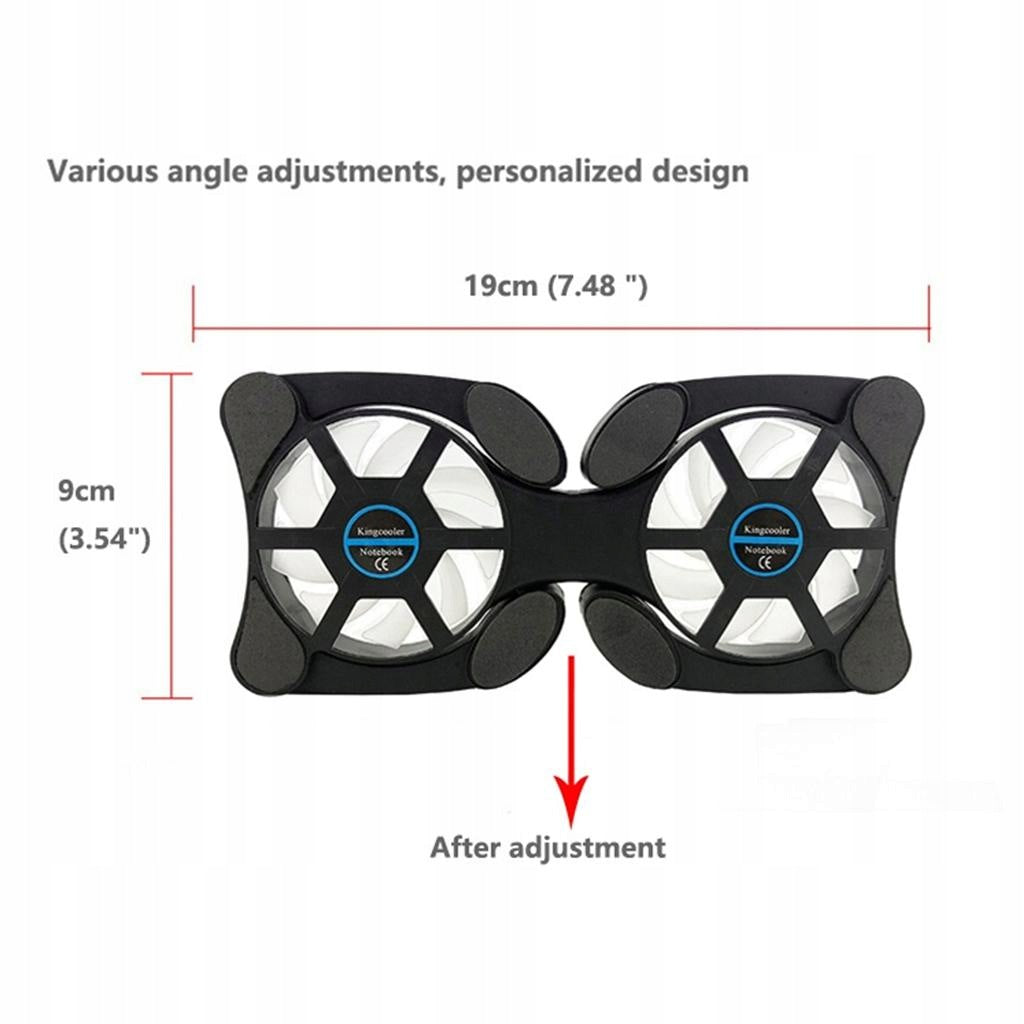 Foldable Cooler Notebook Laptop Cooling Pad USB Fan Stand