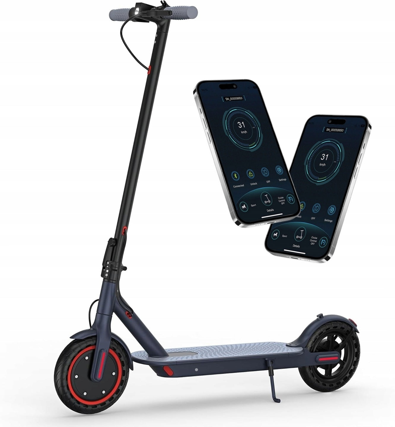 Foldable Electric Scooter 350W 36V 5.2AH 25KM Range 8.5-inch tire + APP