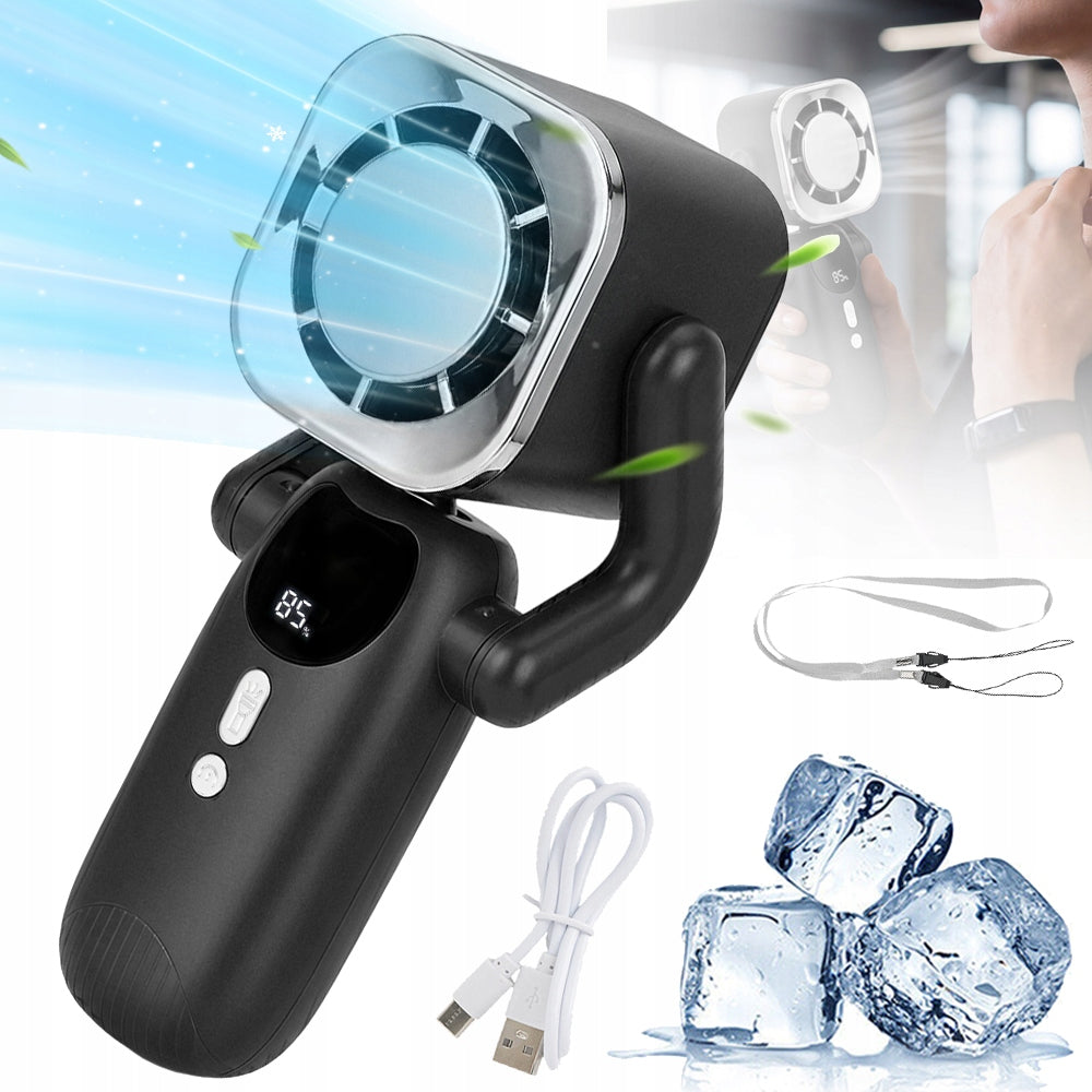 Foldable Fan for Travel, Handheld Fan 4000 MAh Charging Type C