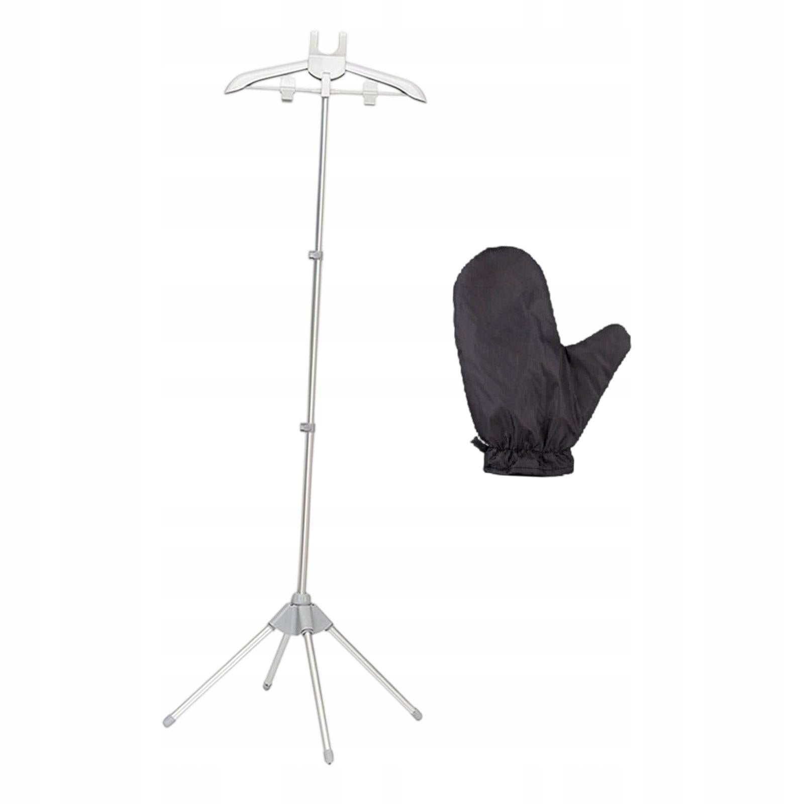 Foldable Garment Clothes Drying Rack 33.07 in .99 in Adjustable Height Gray