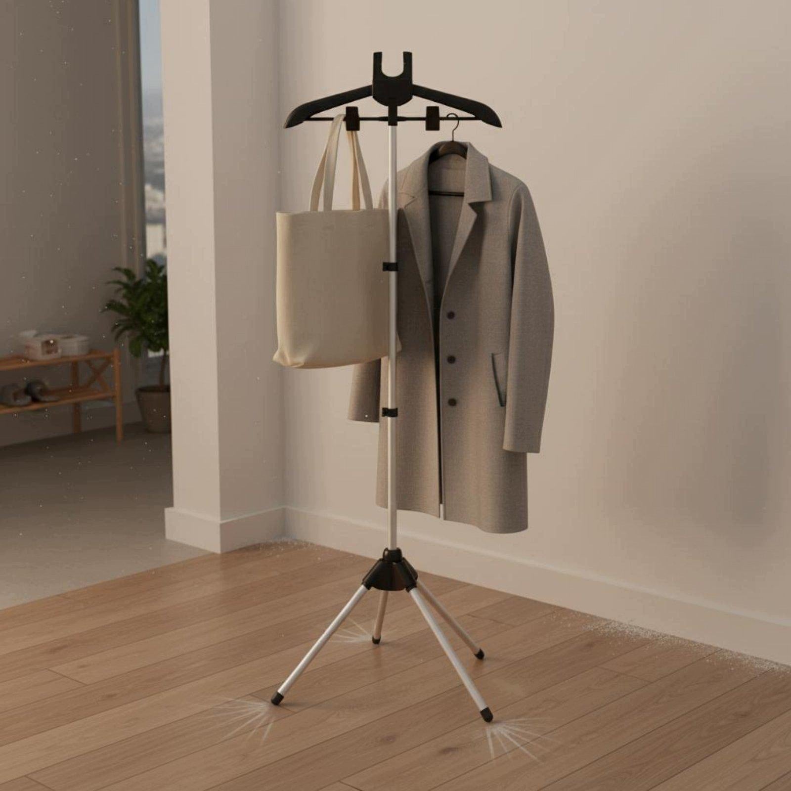 Foldable Garment Steamer Rack Saving Space Foldable Ironing Stand Gray Brand no brand