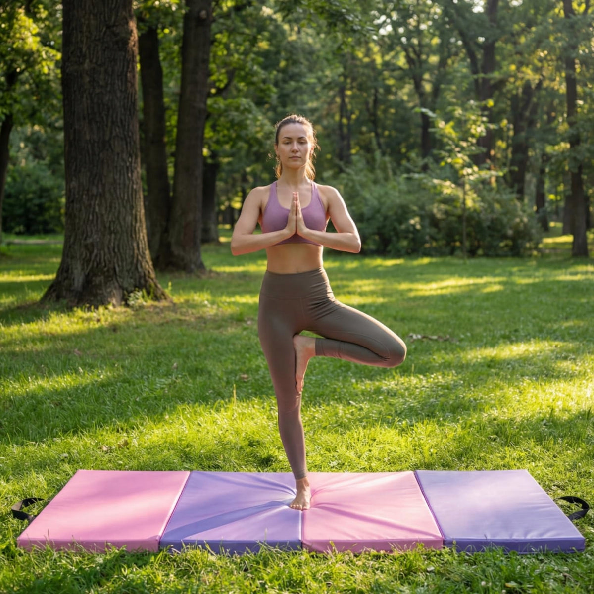Foldable Gymnastics Mat 180 x 90 x 5 cm Non-Slip Exercise Pad Packaging status original