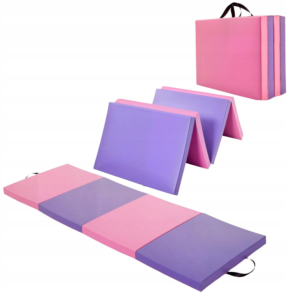 Foldable Gymnastics Mat 180 x 90 x 5 cm Non-Slip Exercise Pad