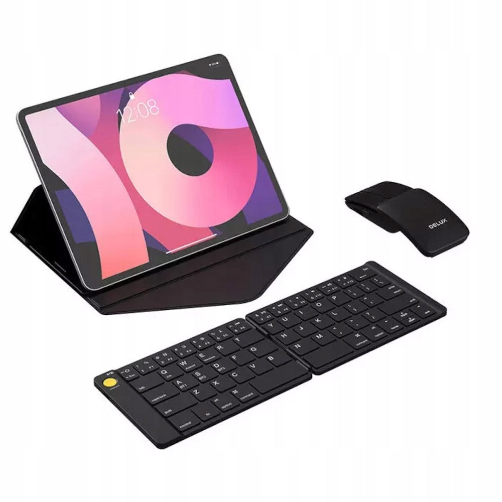 Foldable Keyboard and Mouse Wireless Bluetooth SET Case Pad