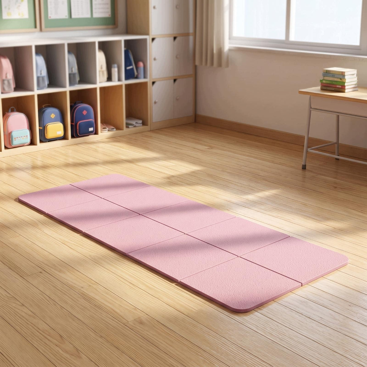 Foldable Mat with Carry Bag Portable Folding Exercise Mat Gray 183x80x0.8cm Packaging status original