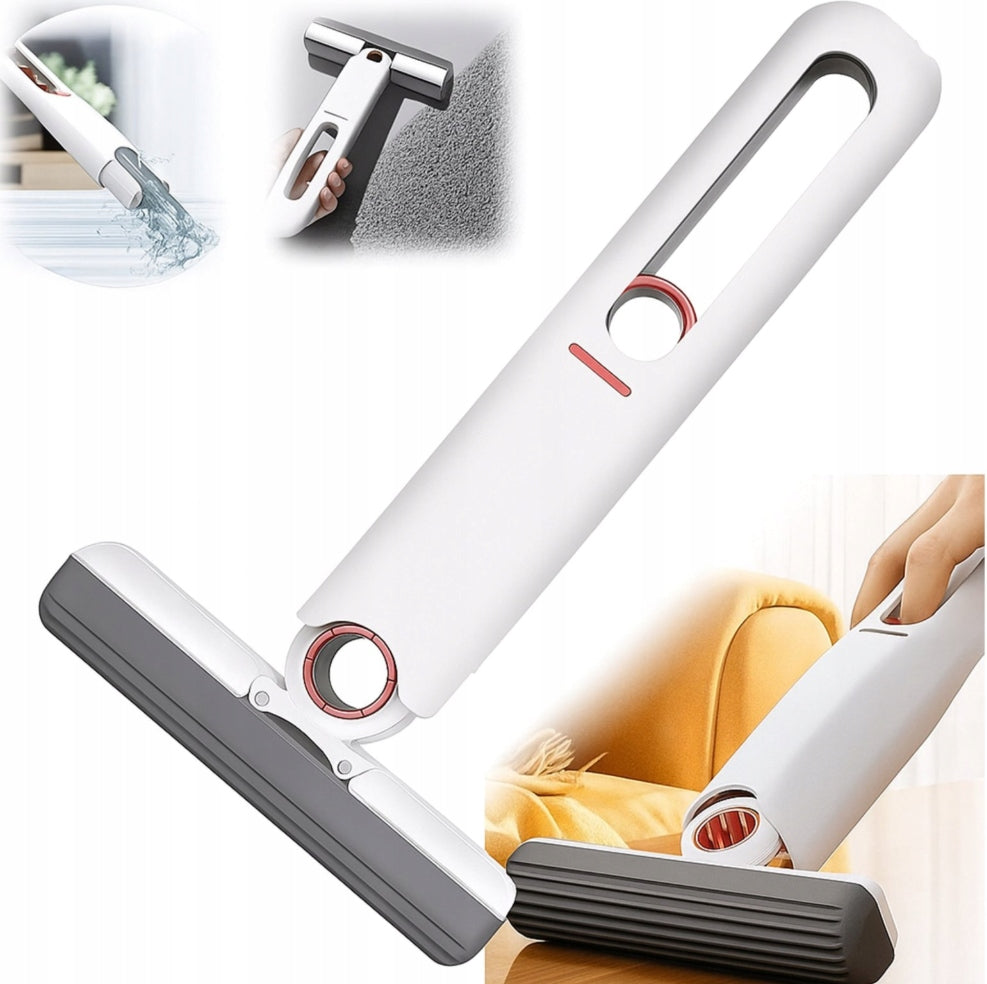 Foldable Mini Mop Automatic Portable Sponge with Automatic Drainage