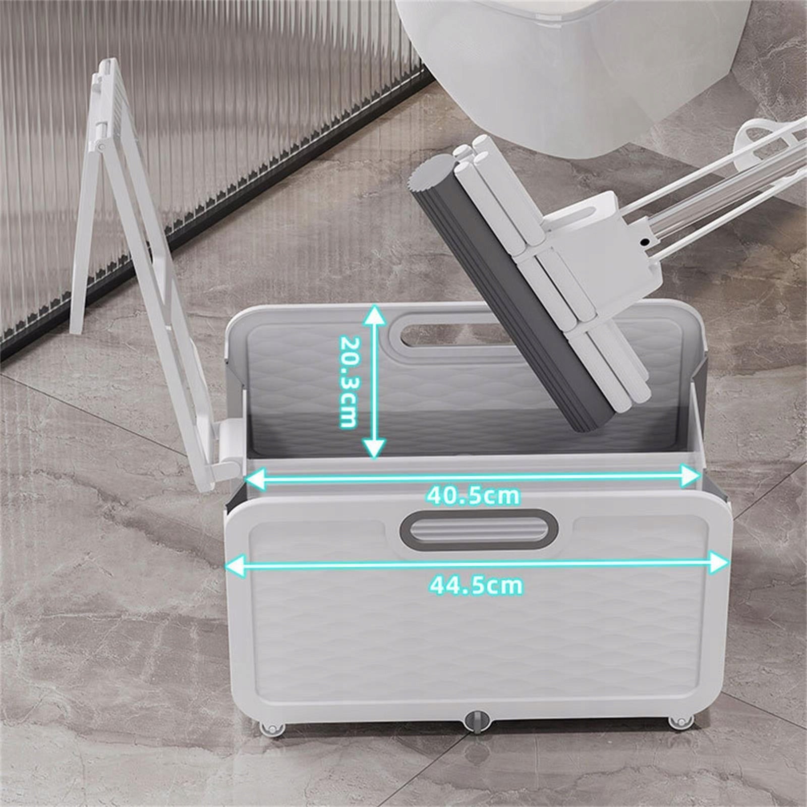Foldable Mop Bucket with Handle Convenient Collapsible Bucket Double barrel Packaging status original