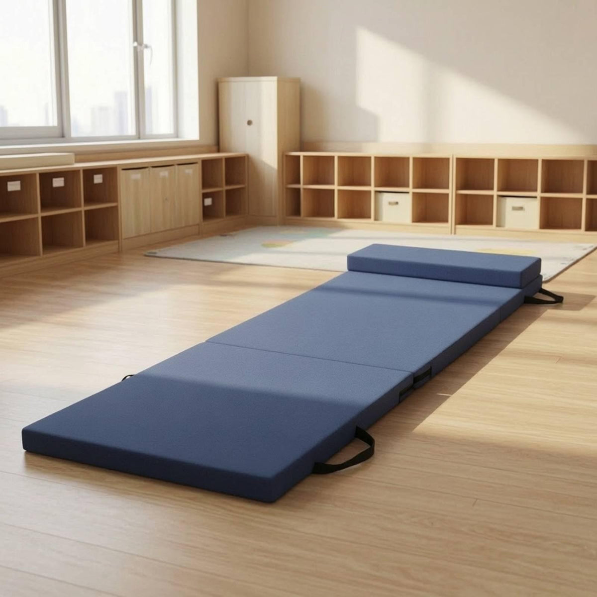 Foldable Rest Mat Padded Foldaway Rest Mat Soft for 150x60x5cm 45D Brown Packaging status original