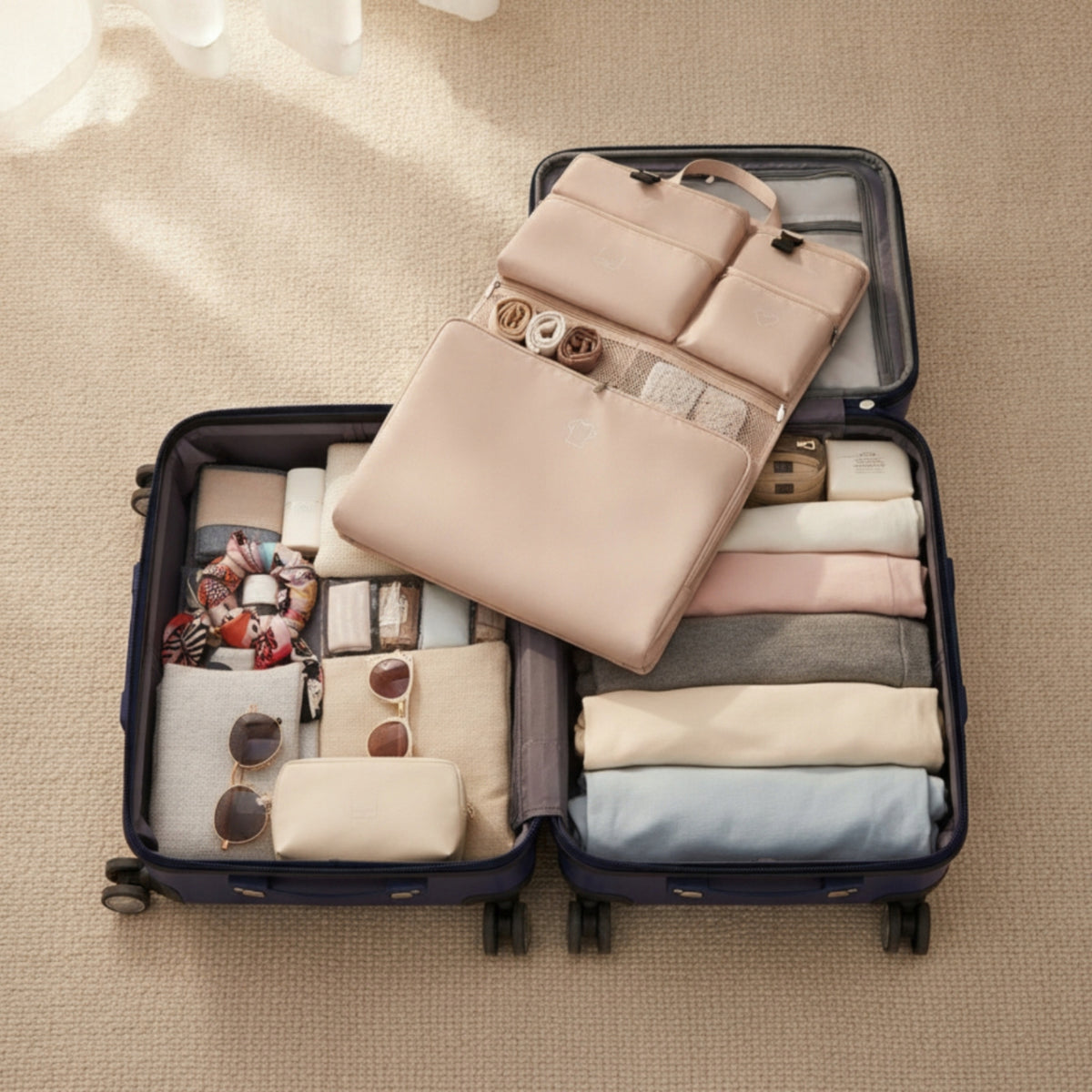Foldable Travel Storage Bag Water-Repellent for Suitcase Packing, Travelers Packaging status original