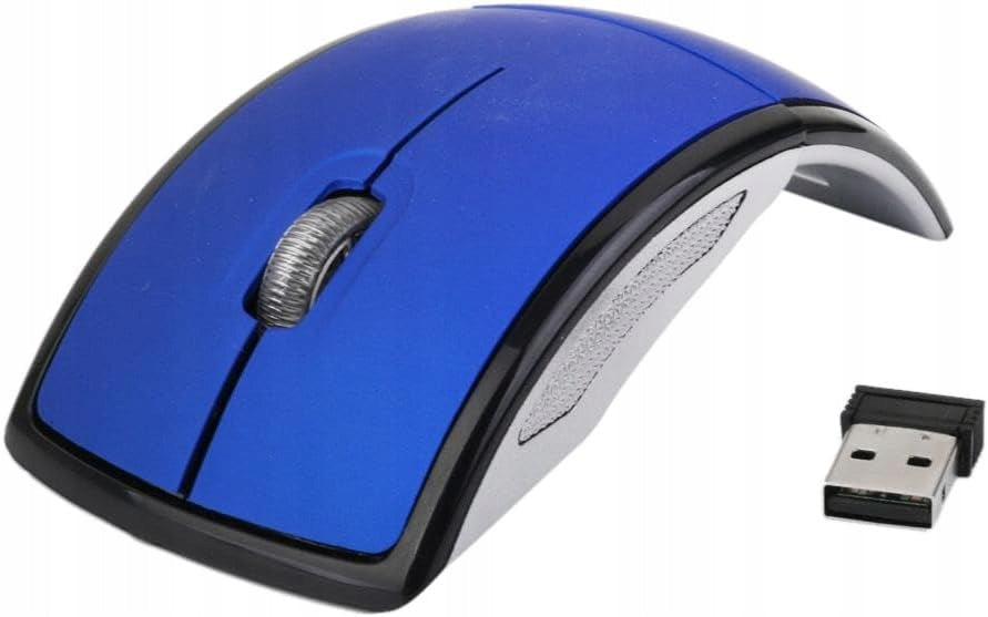Foldable Wireless Optical Mouse, 113 X 58 Mm, USB Nano Receiver
