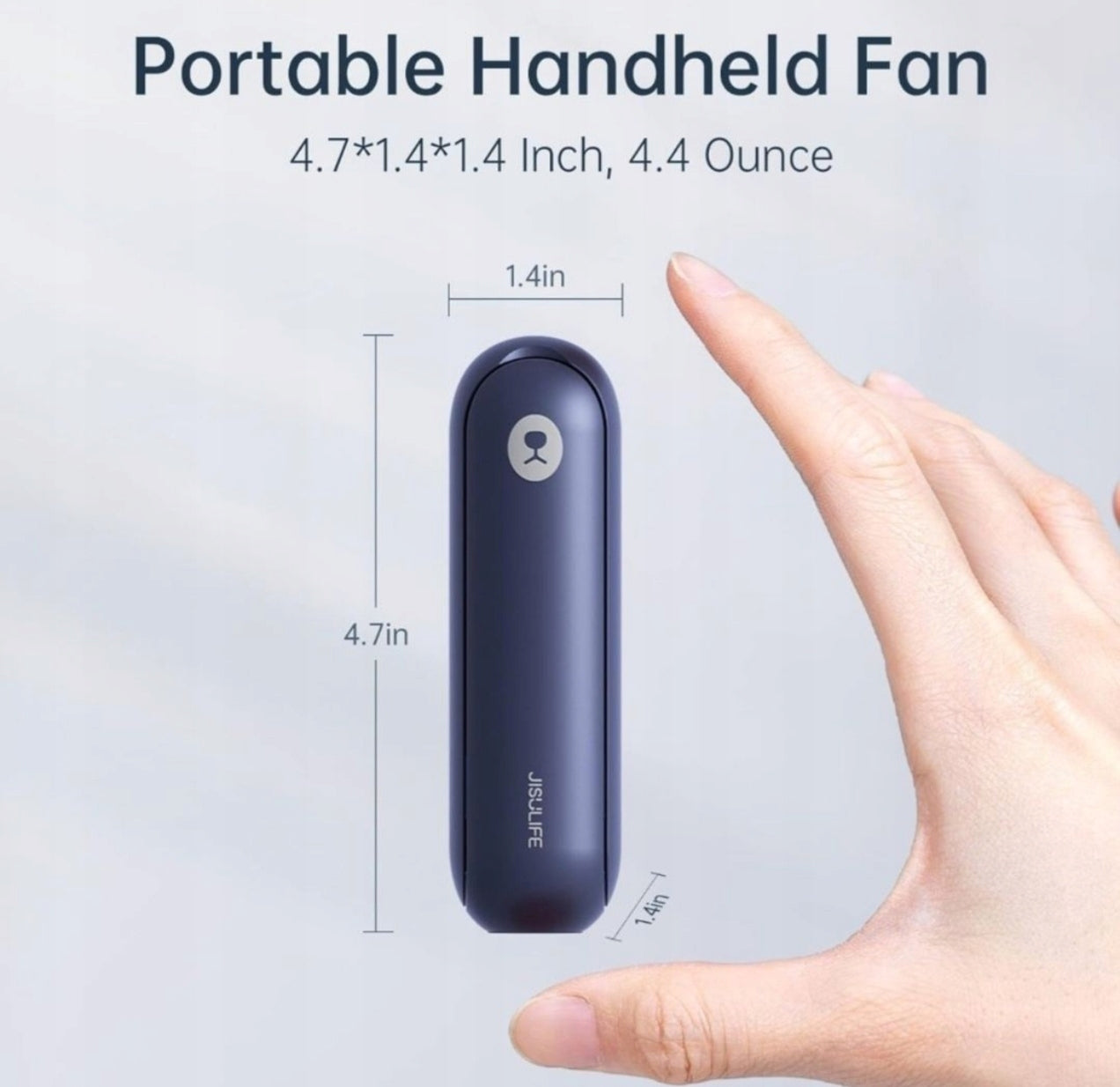 Foldable handheld fan with powerbank white 3 levels USB-C 4800mAh Brand no brand