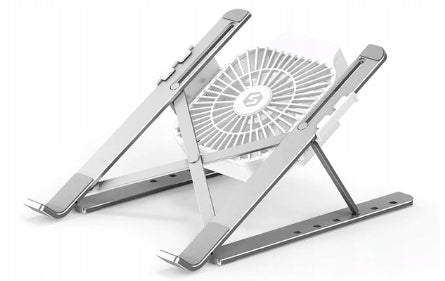 Foldable laptop stand with fan