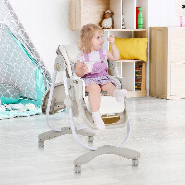 Folding Baby Feeding Chair with Adjustable Height Tilting Packaging status original