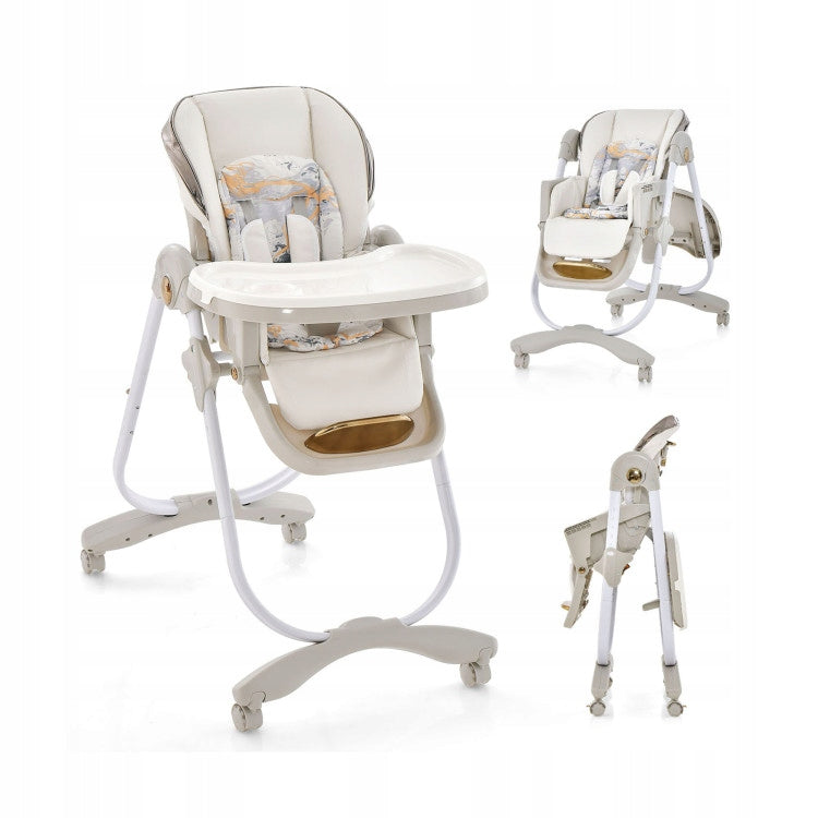 Folding Baby Feeding Chair with Adjustable Height Tilting