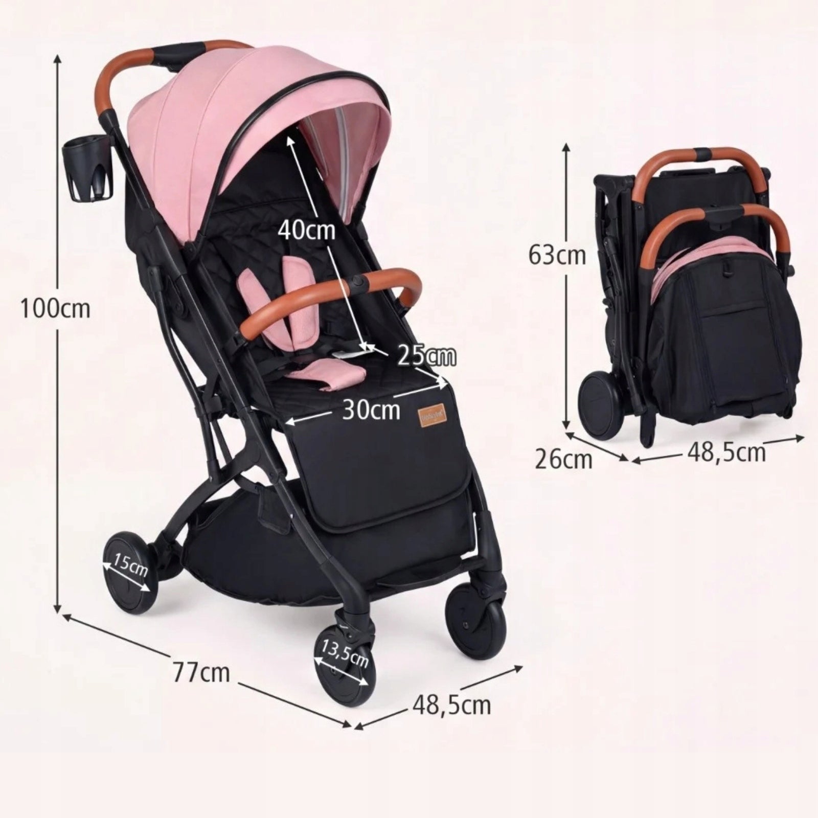Folding Baby Stroller with Rain Cover Stroller Brand Costway