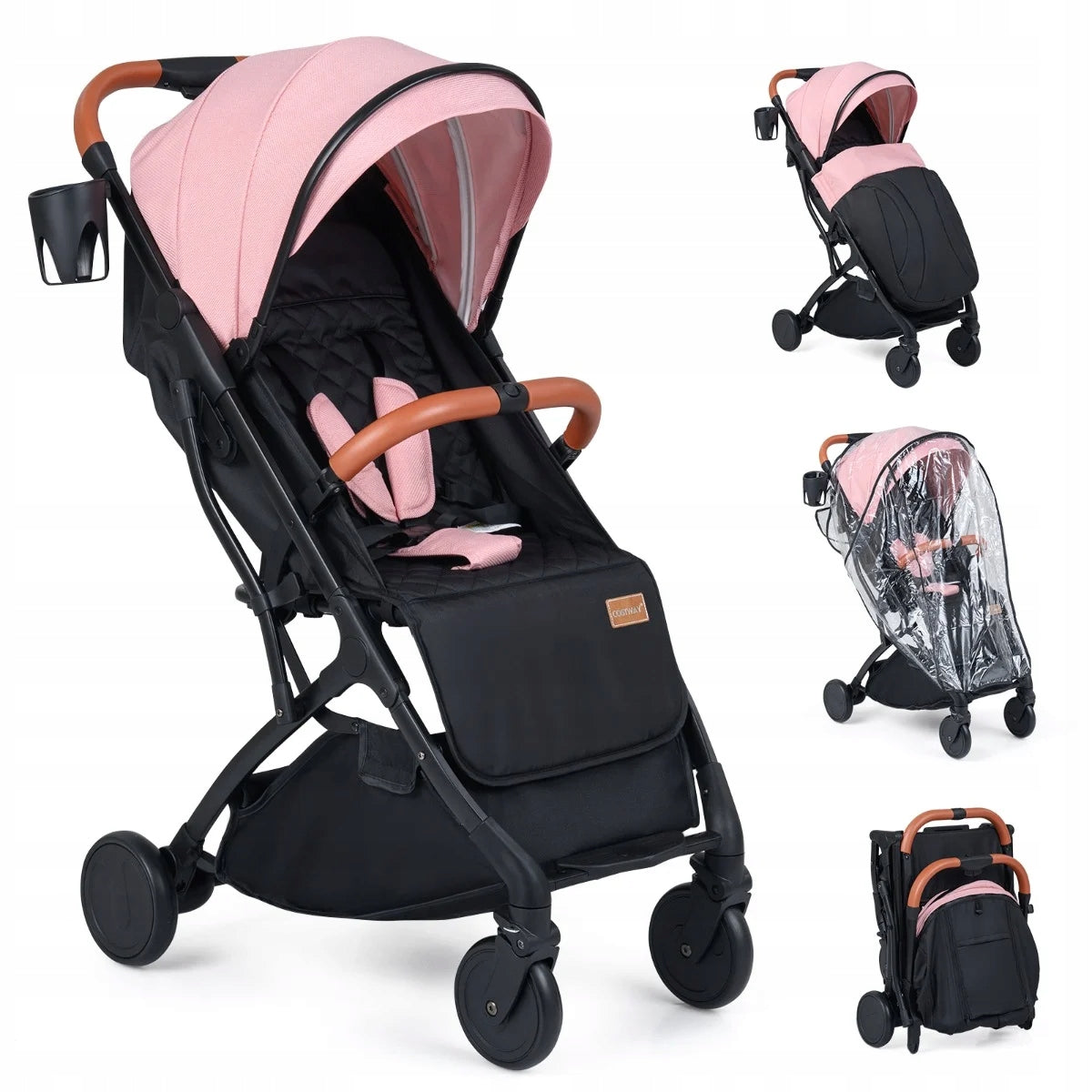 Folding Baby Stroller with Rain Cover Stroller