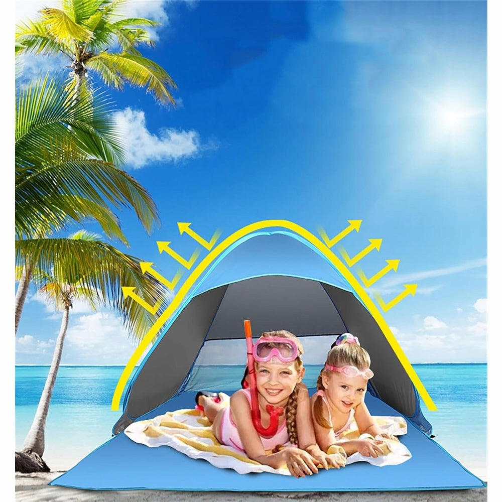 Folding Beach Tent With Uv 50+ Filter, Automatically Folding Tent Brand no brand