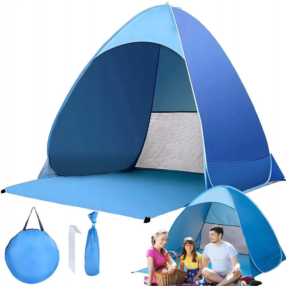 Folding Beach Tent With Uv 50+ Filter, Automatically Folding Tent