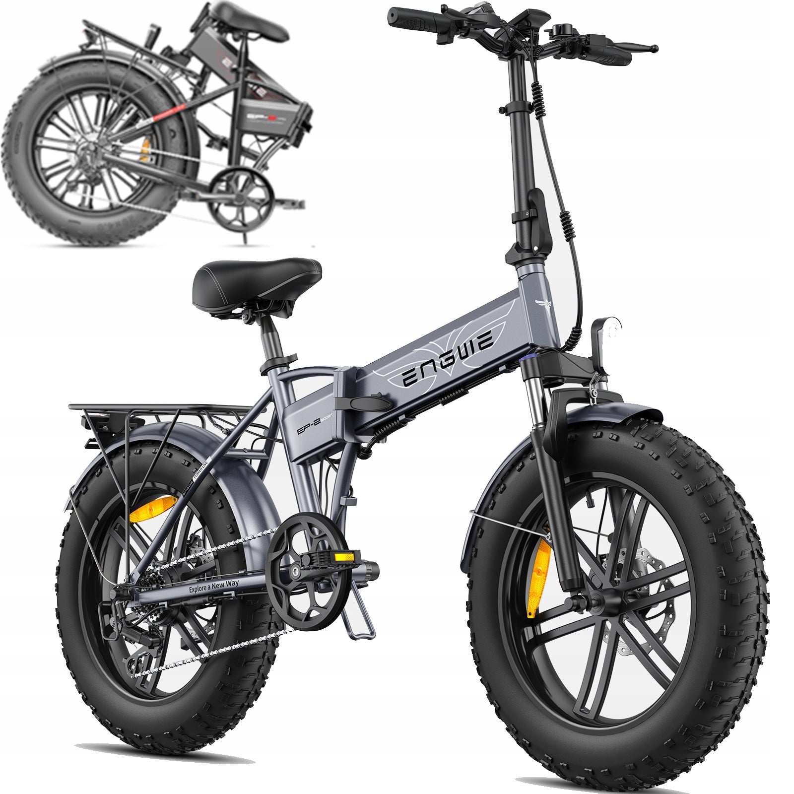 Folding City E-Bike Engwe EP-2 Boost 250W 55Nm 13Ah 120KM Torque Sensor EU