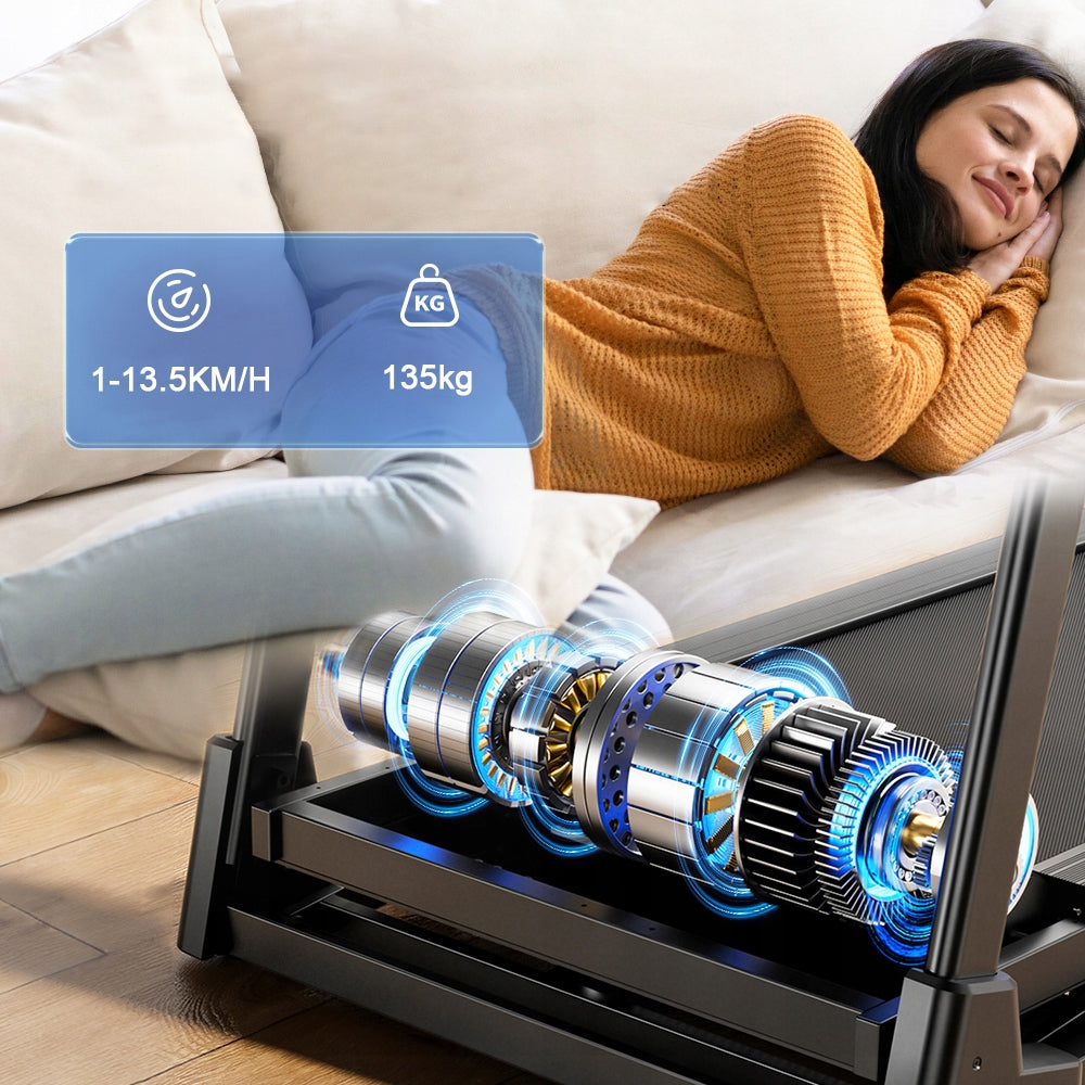 Folding ELECTRIC HOME TREADMILL Large Quiet Auto 15° 13.5KM/H Touch Brand KZYNTH