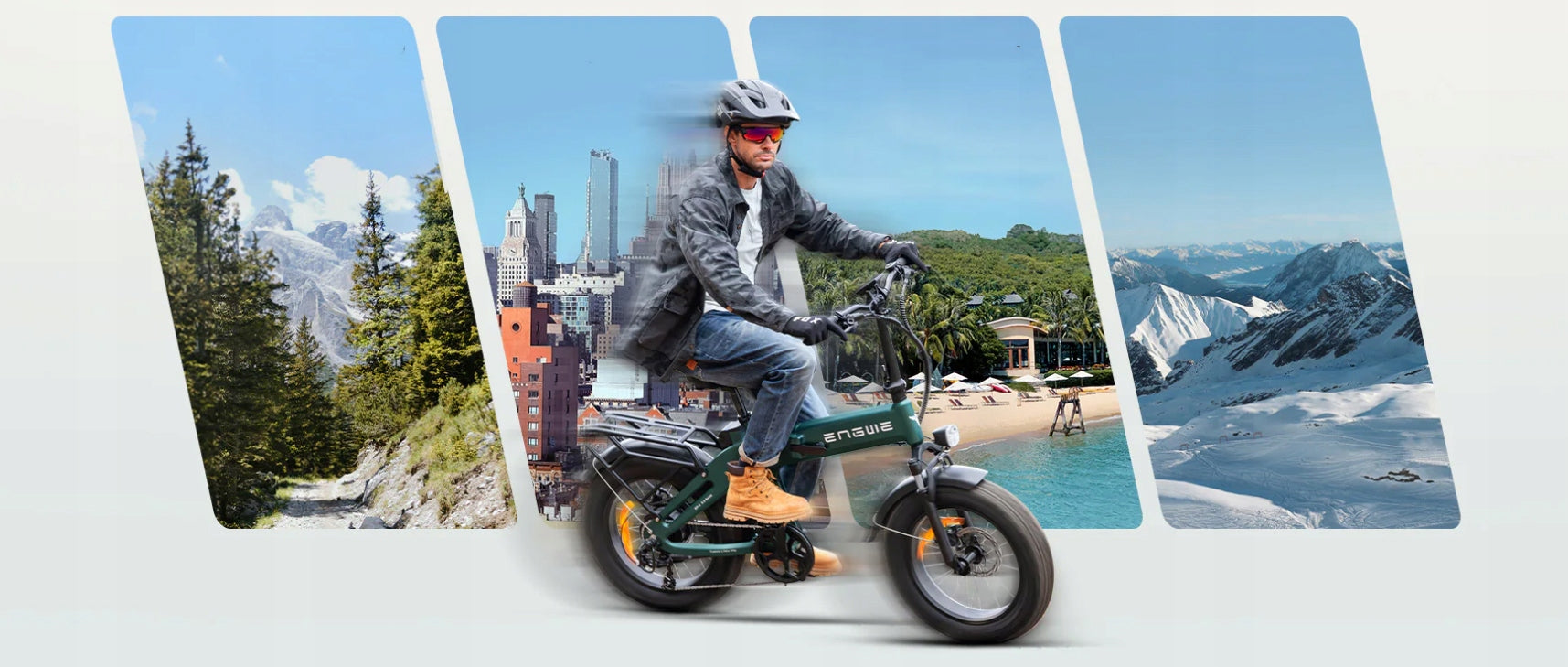 Folding Electric Bike ENGWE EP-2 3.0 Boost 250W 13.5AH 120km 20" APP Brand Engwe