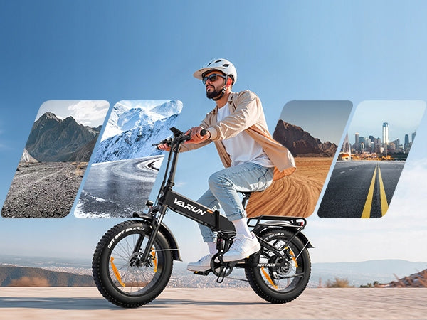 Folding Electric Bike VARUN 20x4'' 48V 13AH 250W 120HP Male/Women's Frame size 20"