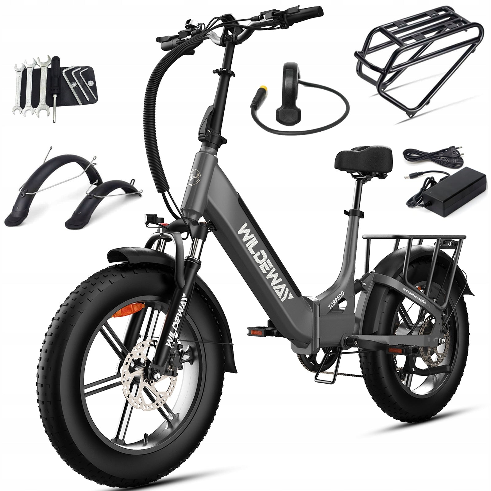 Folding Electric Bike WILDEWAY TORPEDO H20 250W 68NM 15AH 25km/h 100HP