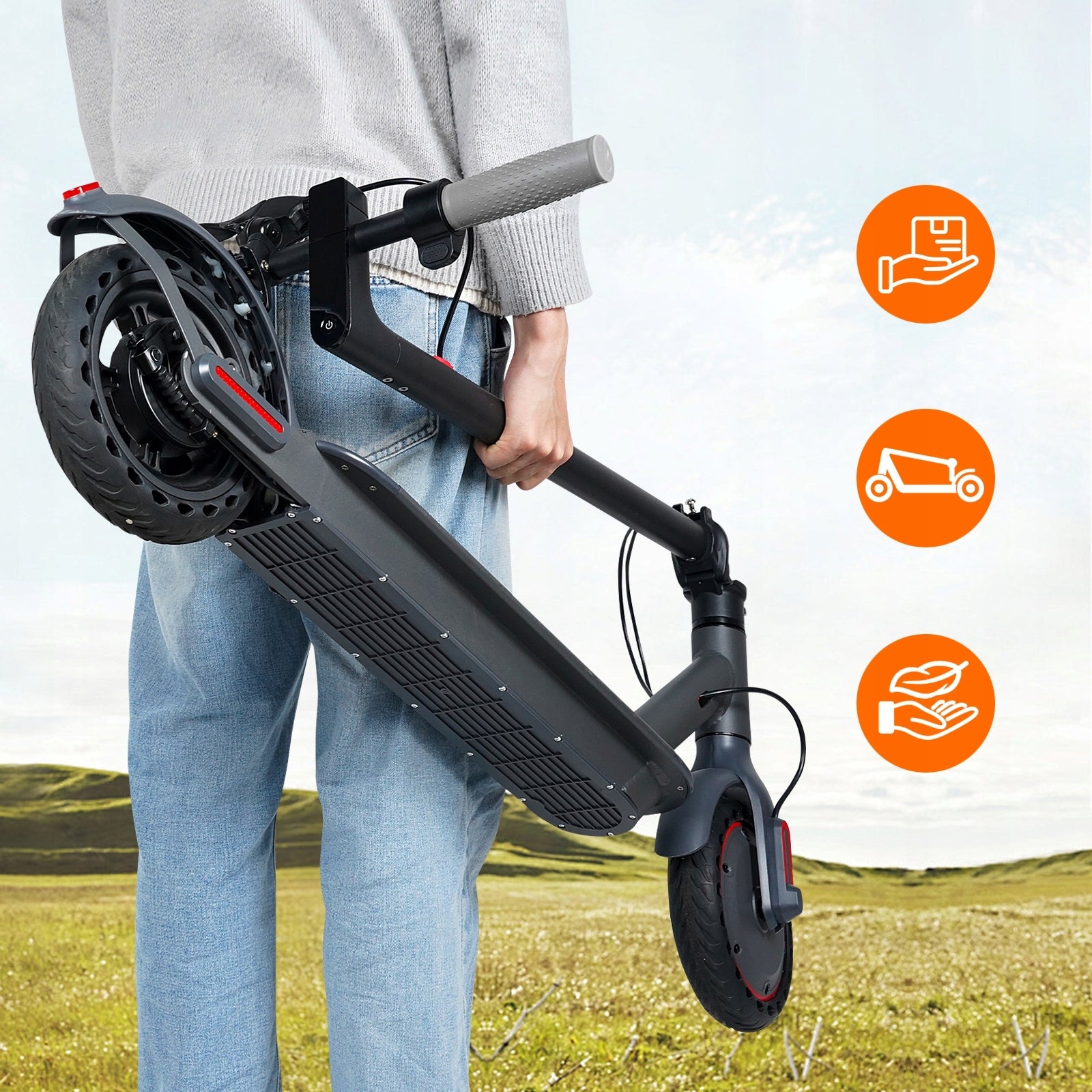 Folding Electric Scooter 350W 36V 35KM 8.5“ + APP Weight 15 kg