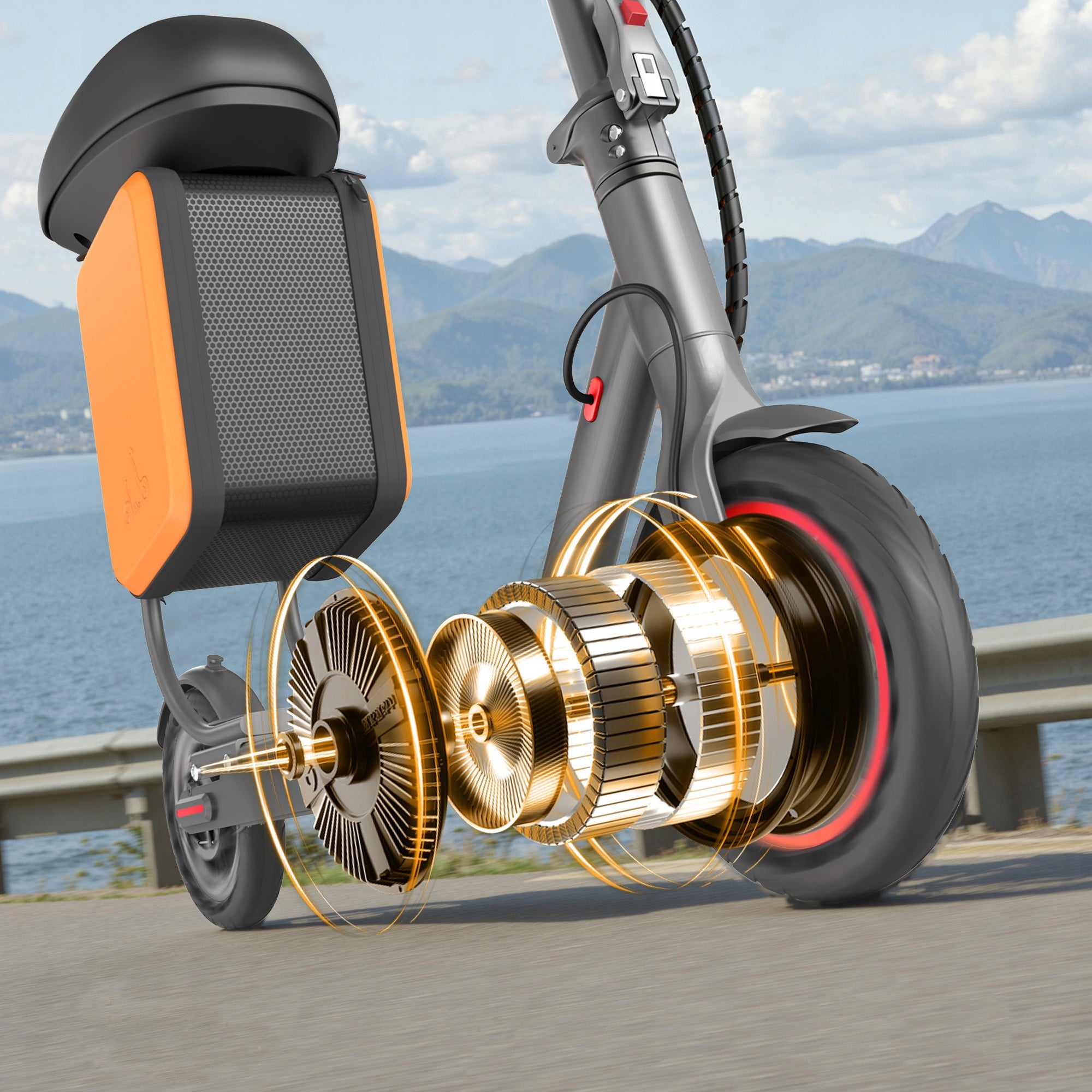 Folding Electric Scooter AOVOPRO TX01XB 350W 20km/h 25KM + 11L Seat Bag APP Brand Aovo Pro