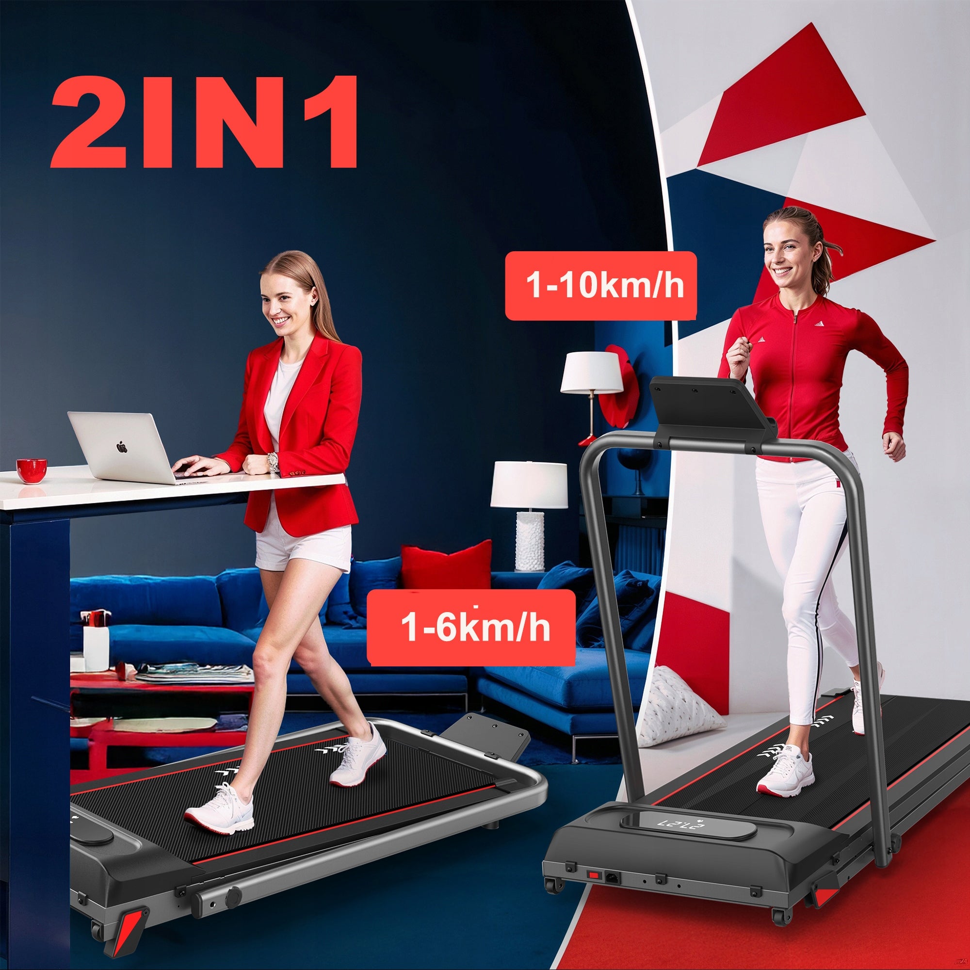 Folding Electric Treadmill 100kg 10km/h + Remote Control Brand no brand