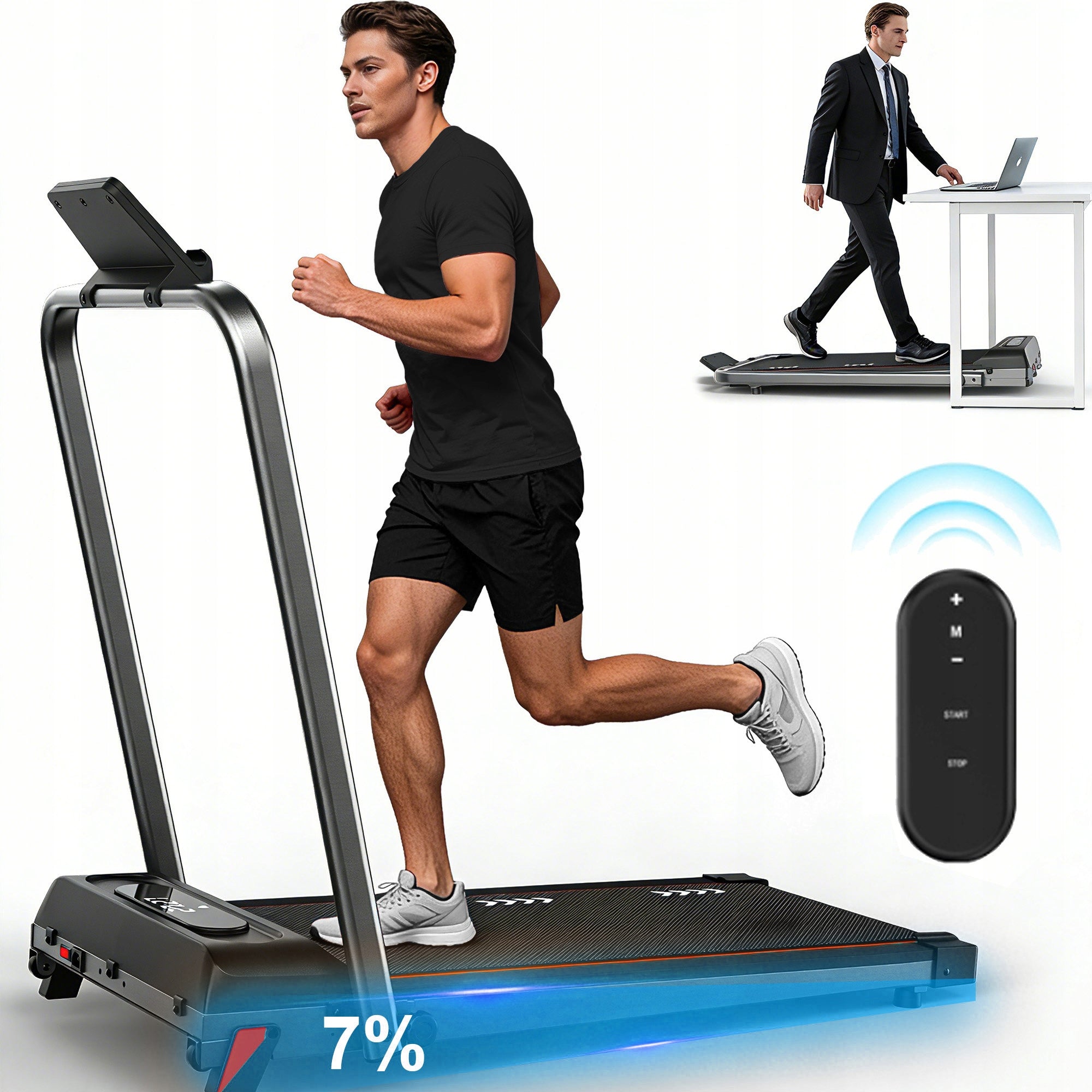 Folding Electric Treadmill 100kg 10km/h + Remote Control Packaging status original