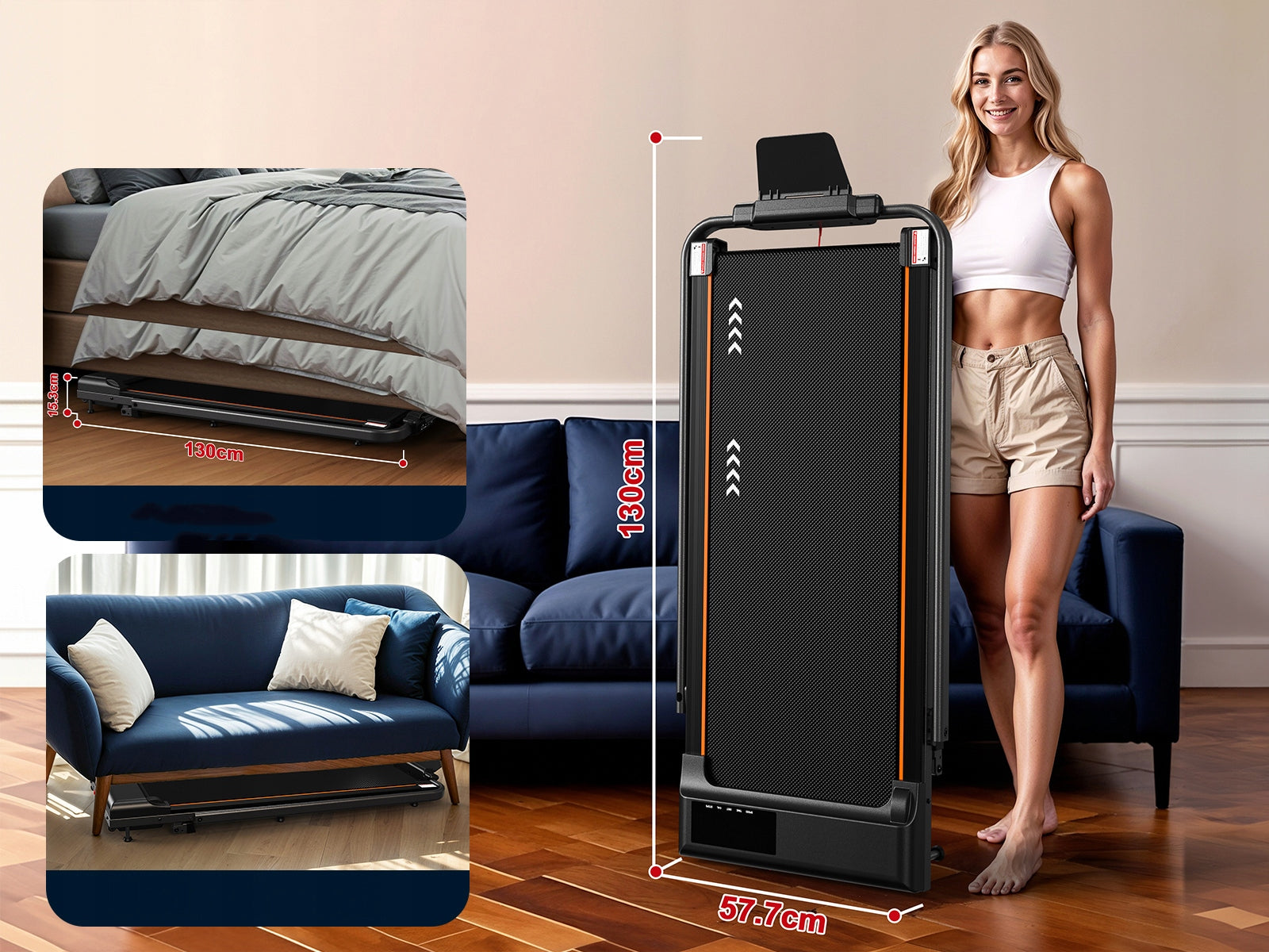 Folding Electric Treadmill 120kg 12km/h 2.5HP+ Remote Control Manufacturer code TW2 MAX