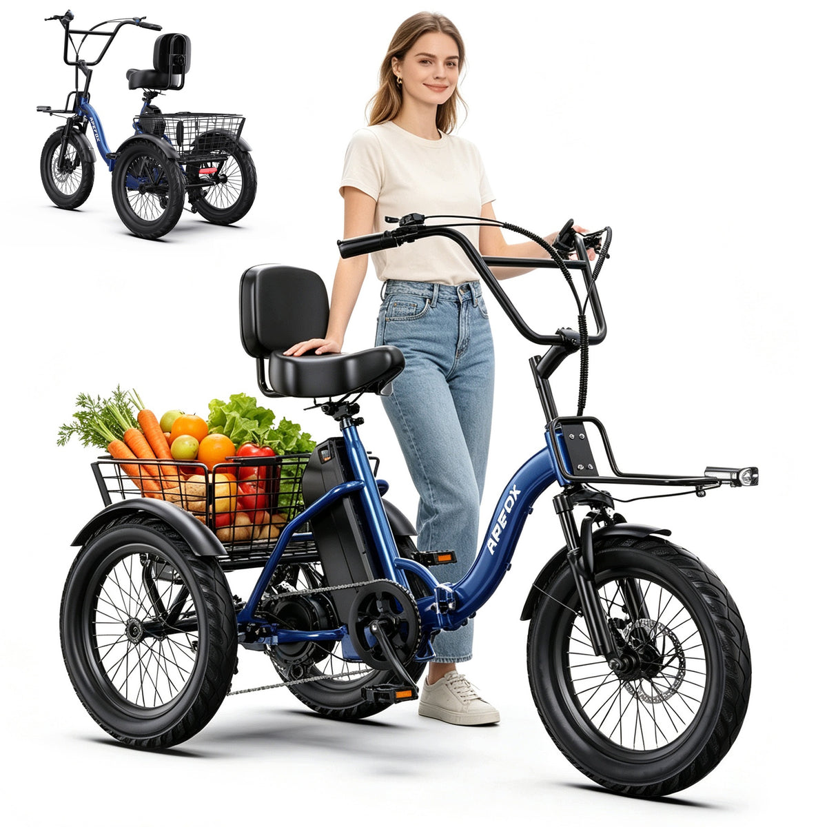 Folding Electric Tricycle APEFOX RH30 500W 25KM/H 15AH 80km