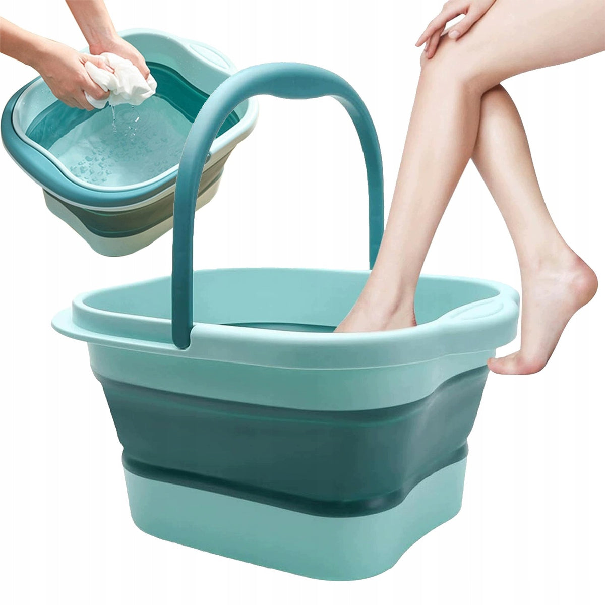 Folding Foot Washing Bucket Bowl TPE Pedicure Protrusions Brand no brand