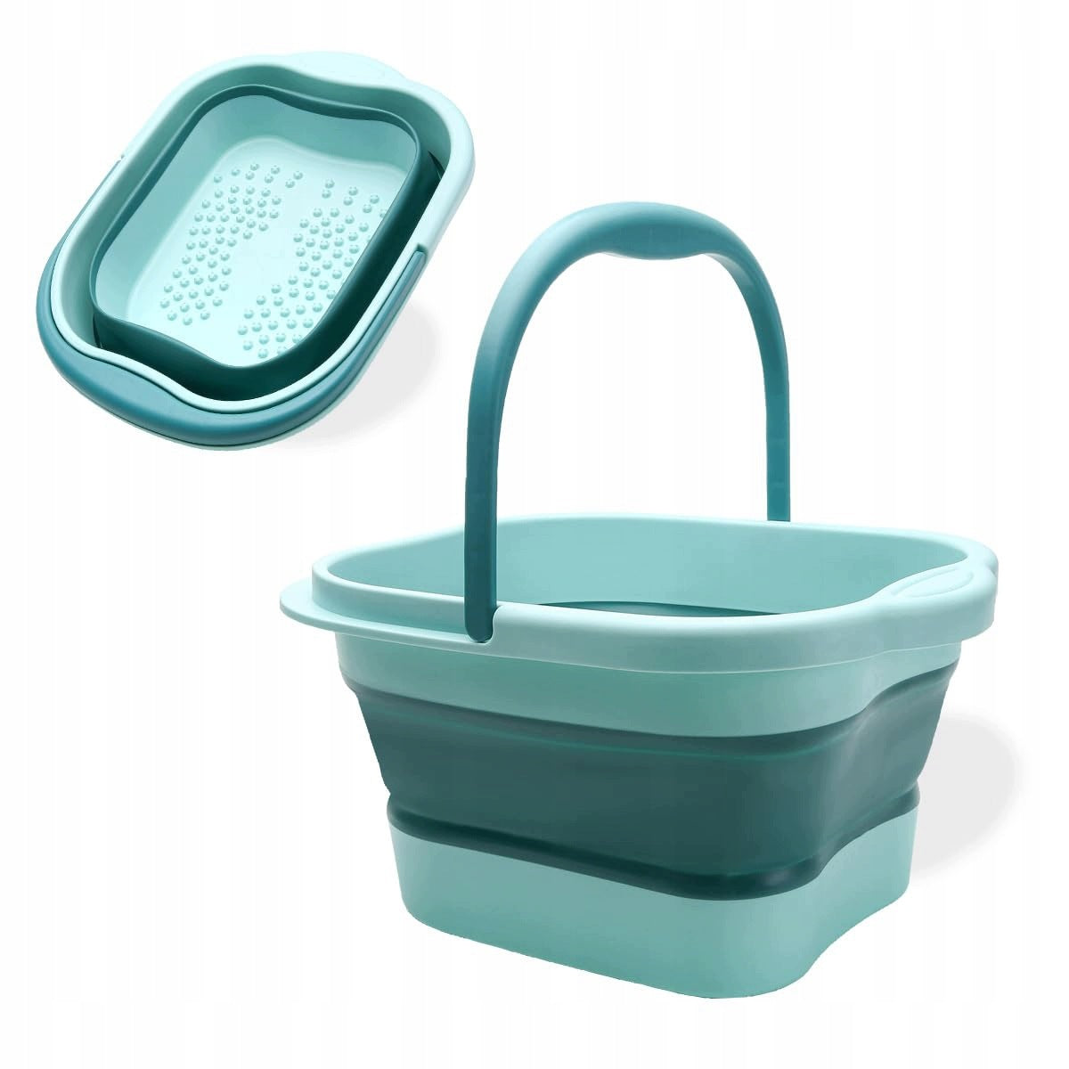 Folding Foot Washing Bucket Bowl TPE Pedicure Protrusions