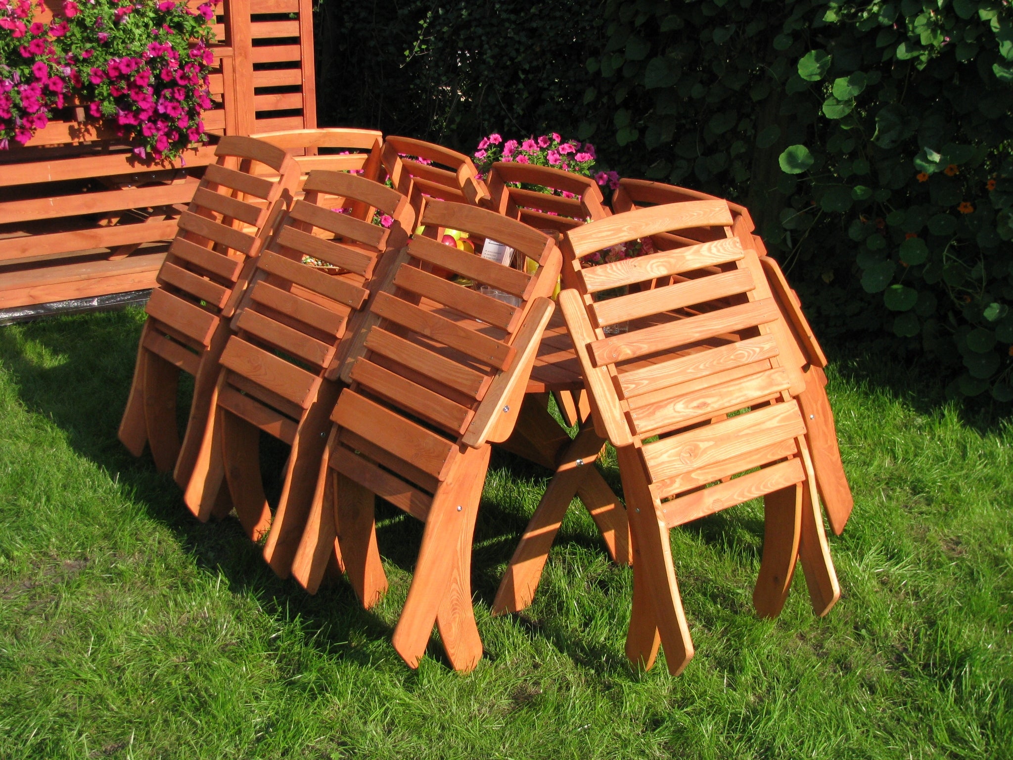 Folding Garden Furniture Set, Wooden Terrace Furniture, Furniture Set Manufacturer code Meble ogrodowe typ X
