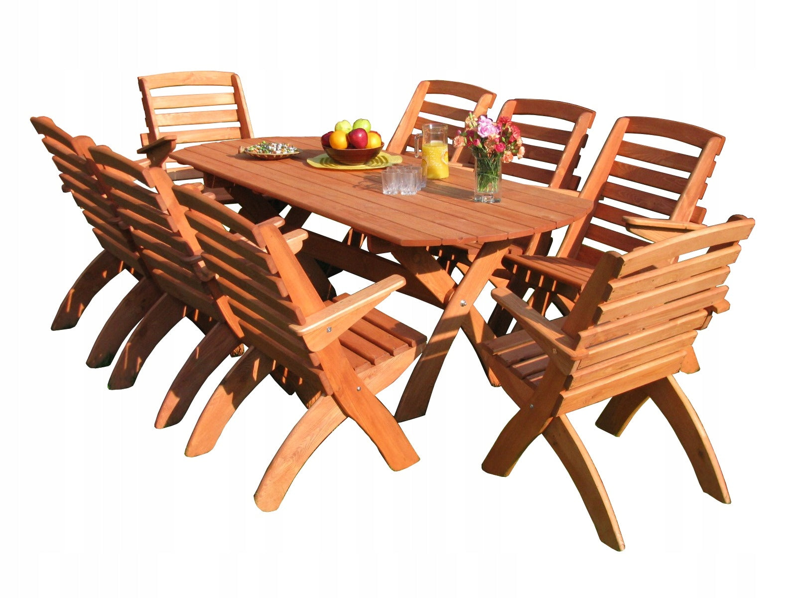 Folding Garden Furniture Set, Wooden Terrace Furniture, Furniture Set