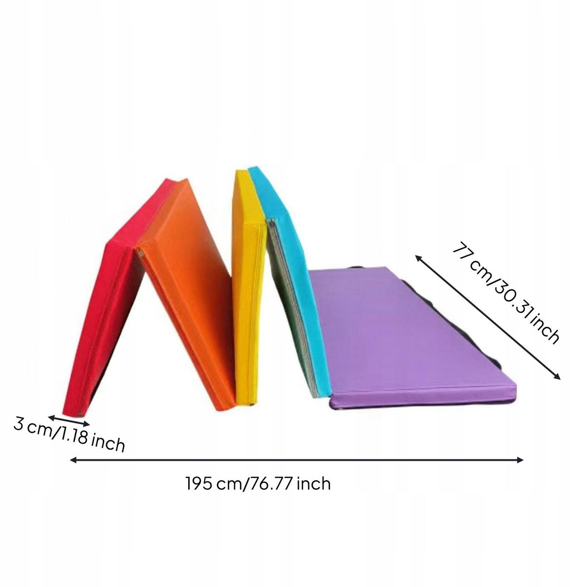 Folding Gymnastics Mat Easy to Stow Able Foldable Dance Mat PVC Leather for Packaging status original
