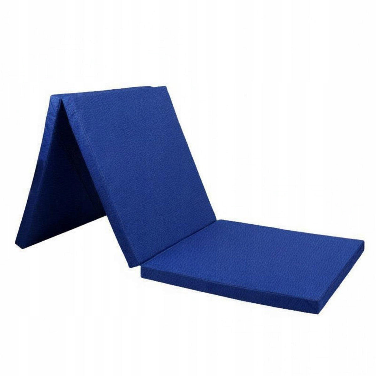 Folding Gymnastics Mat Foldable Design Three Fold Royal Blue Pvc 180605CM