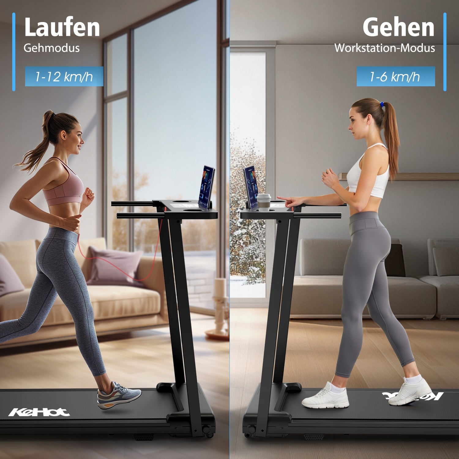 Folding Home Walking Running Treadmill,1–12 KM/H, LED Display, 12 Programs Kind electric