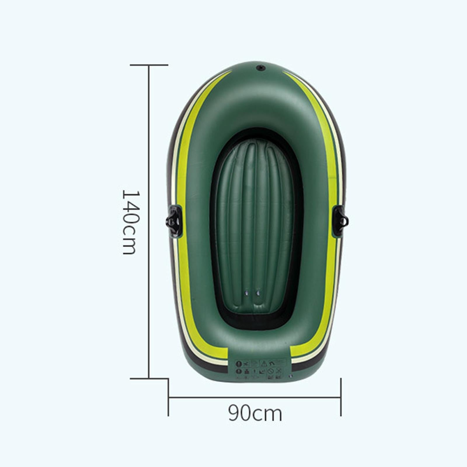 Folding Inflatable Boat PVC 2 Kayak Dinghy Lake 1 person with paddle Packaging status original