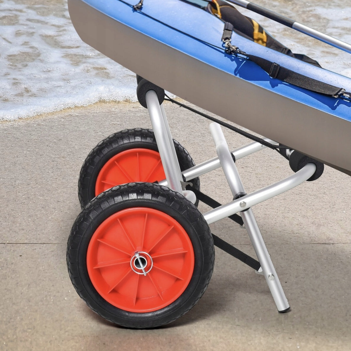 Folding Kayak Trolley Load Capacity Folding For SUP Board Kayaks And Boats Jon Brand Vevor