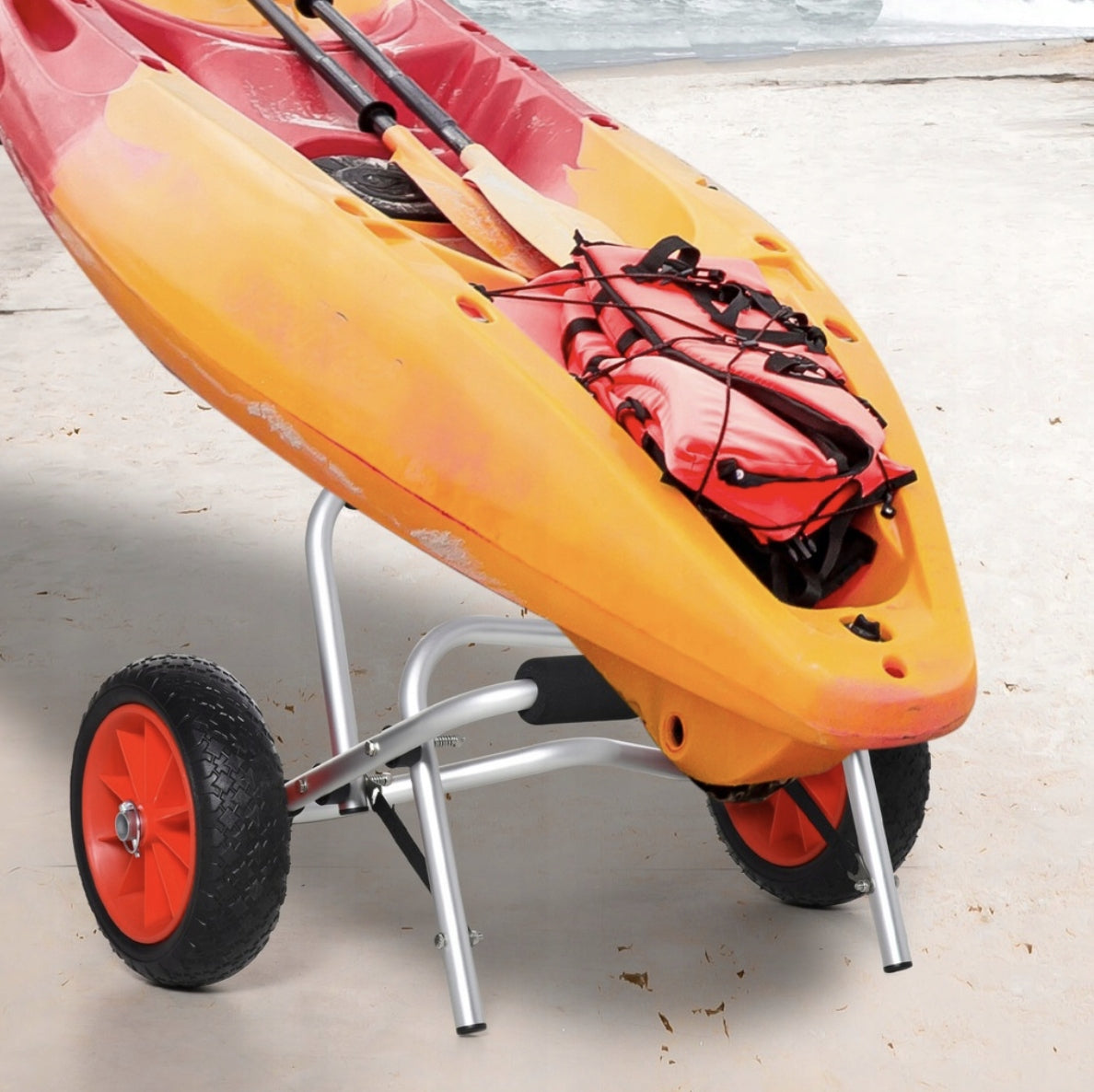 Folding Kayak Trolley Load Capacity Folding For SUP Board Kayaks And Boats Jon Material other
