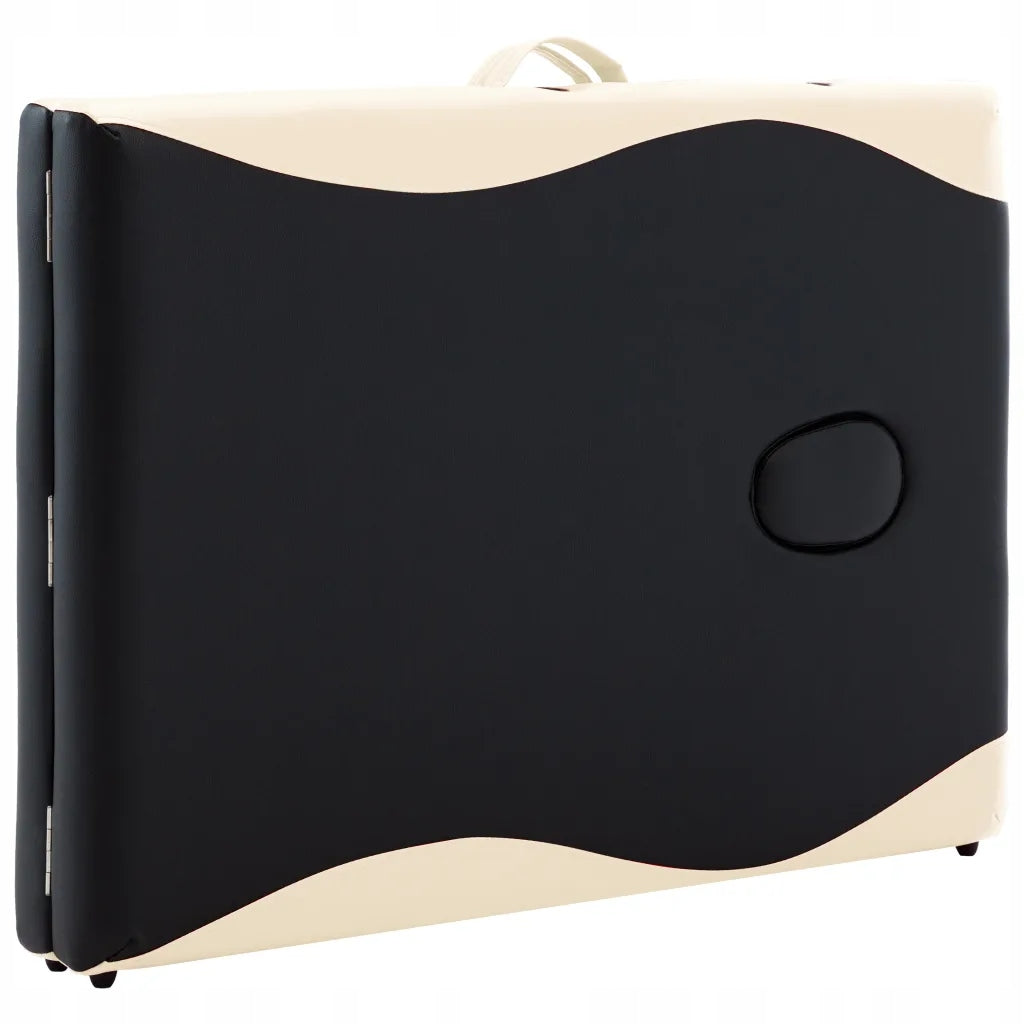 Folding Massage Table, 2-Zone, Wooden Tabletop width 90 cm