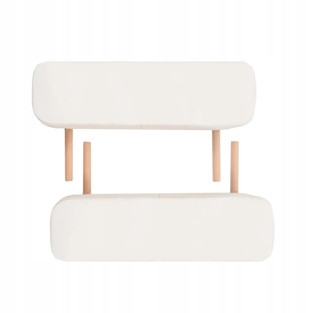 Folding Massage Table with Stool, 3-Zone, White Product weight with unit packaging 24.95 kg